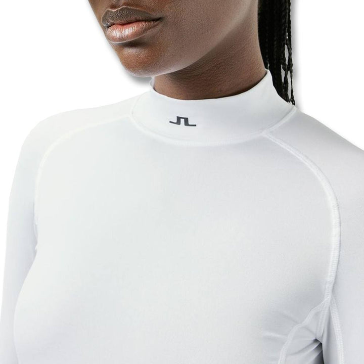 J.Lindeberg Asa Soft Compression Golf Baselayer White - 24 Women
