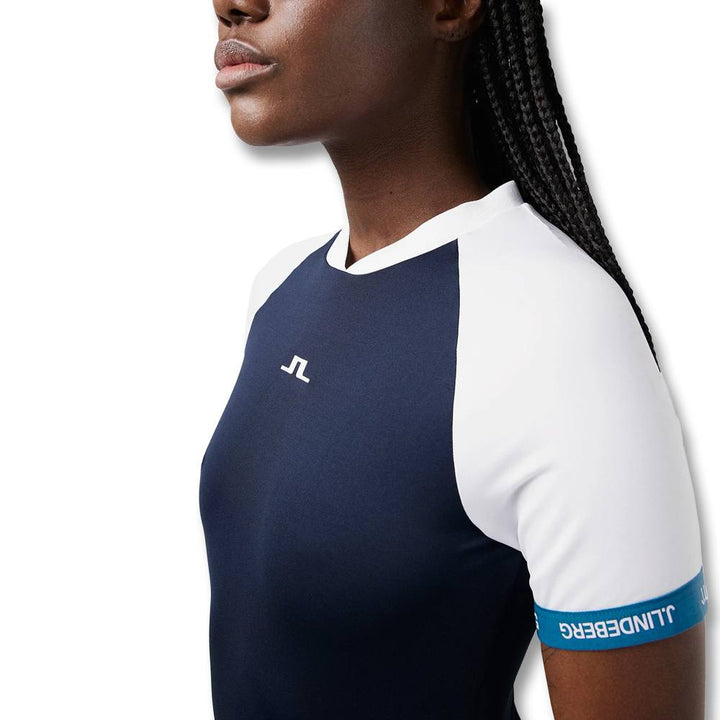 J.Lindeberg Sienna Golf Shirt JL Navy - SS22 Women