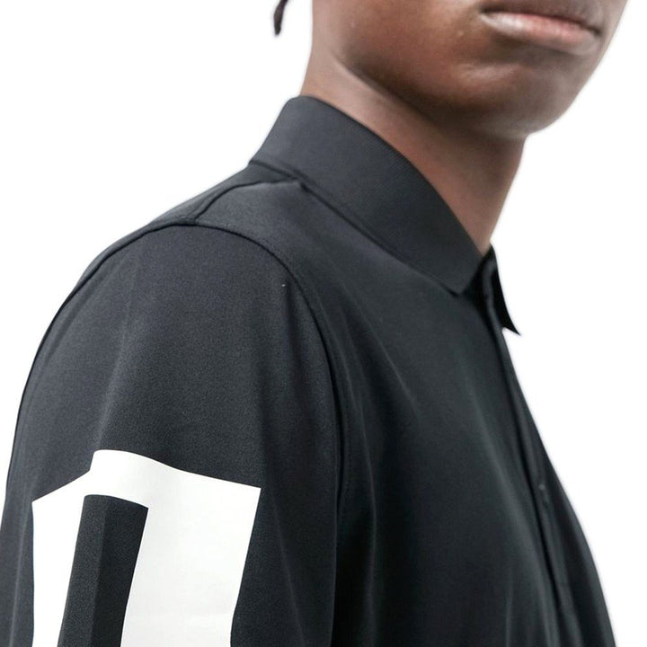 J.Lindeberg Heath Regular Fit Jersey Golf Polo Black - 22 Men