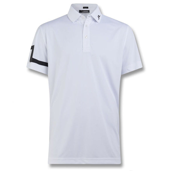 J.Lindeberg Heath Regular Fit Jersey Golf Polo White - 22 Men