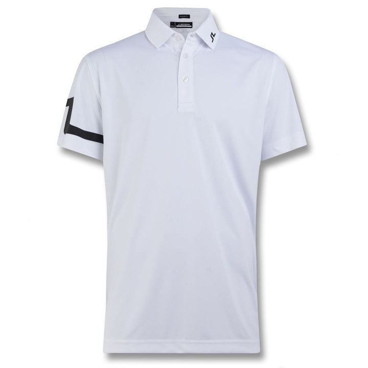 J.Lindeberg Heath Regular Fit Jersey Golf Polo White - 22 Men
