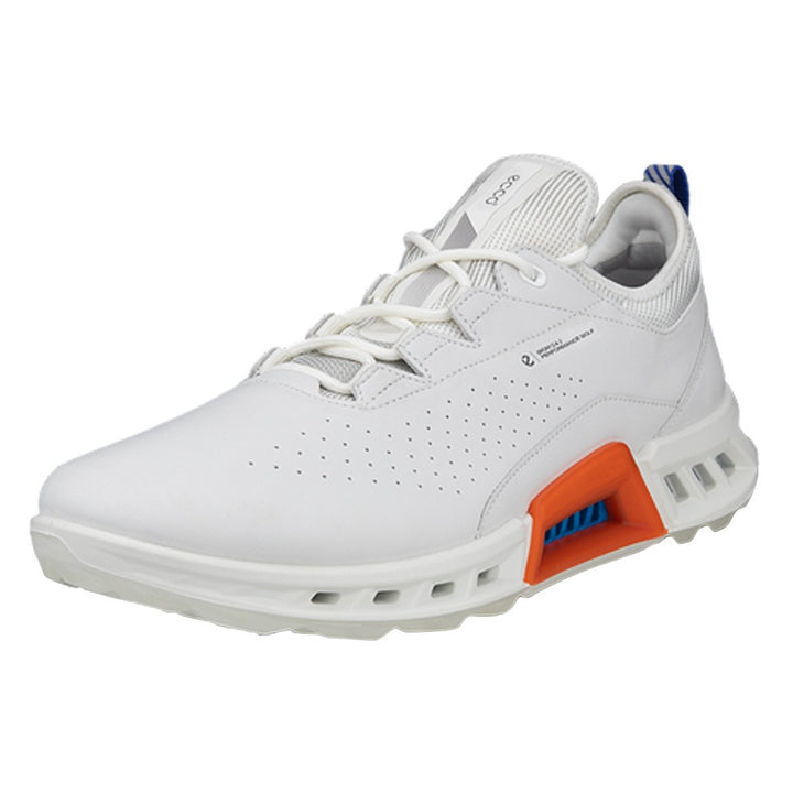 ECCO BIOM C4 Spikeless Golf Shoes White/Mazarine Blue - SS24 Men