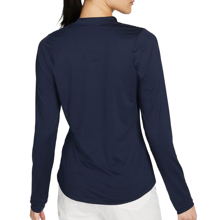 Nike Dri-FIT UV Victory Printed Longsleeve Golf Baselayer Obsidian/White - FW24 Women