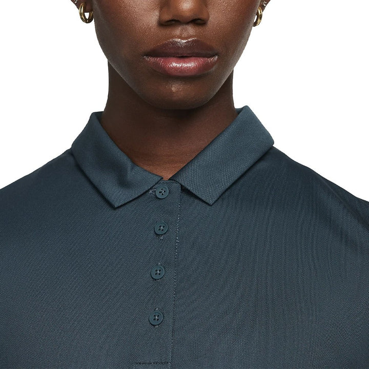 Nike Dri-FIT Victory Solid Golf Polo Deep Jungle/White - SS23 Women