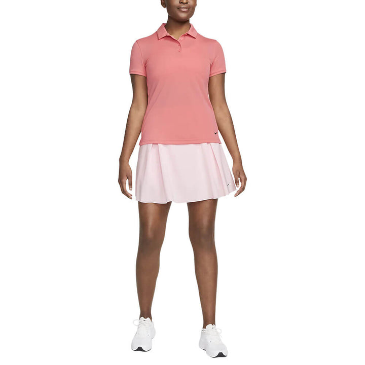 Nike Dri-FIT Victory Solid Golf Polo Sea Coral/Black - SS23 Women