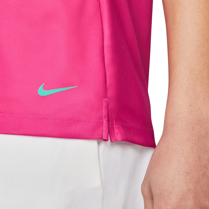Nike Dri-FIT Victory Striped Golf Polo Active Pink/Washed Teal - SS22 Women