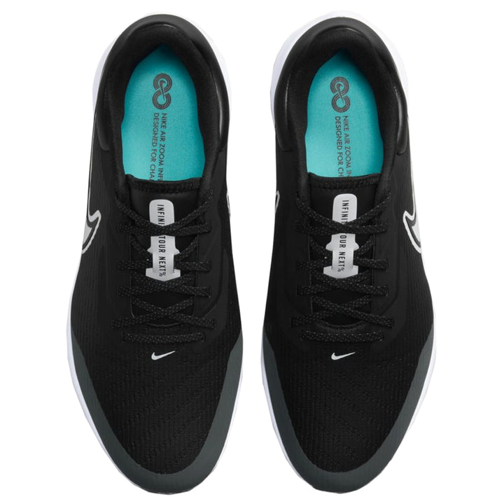 Nike Air Zoom Infinity Tour NEXT% Golf Shoes Black/White/Iron Gray/Dynamic Turquoise - SU22 Men