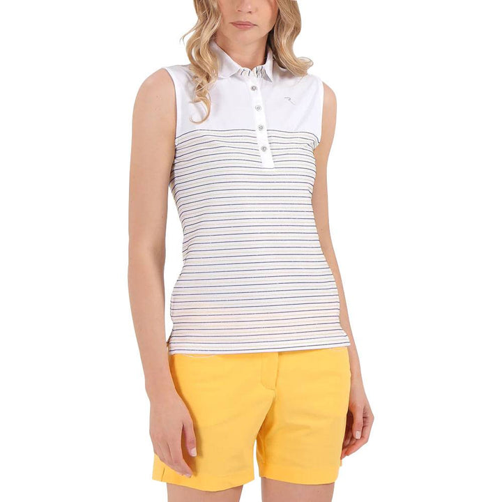 Chervo Arruda Sleeveless Golf Polo Summerstripe Lemon - SS22 Women