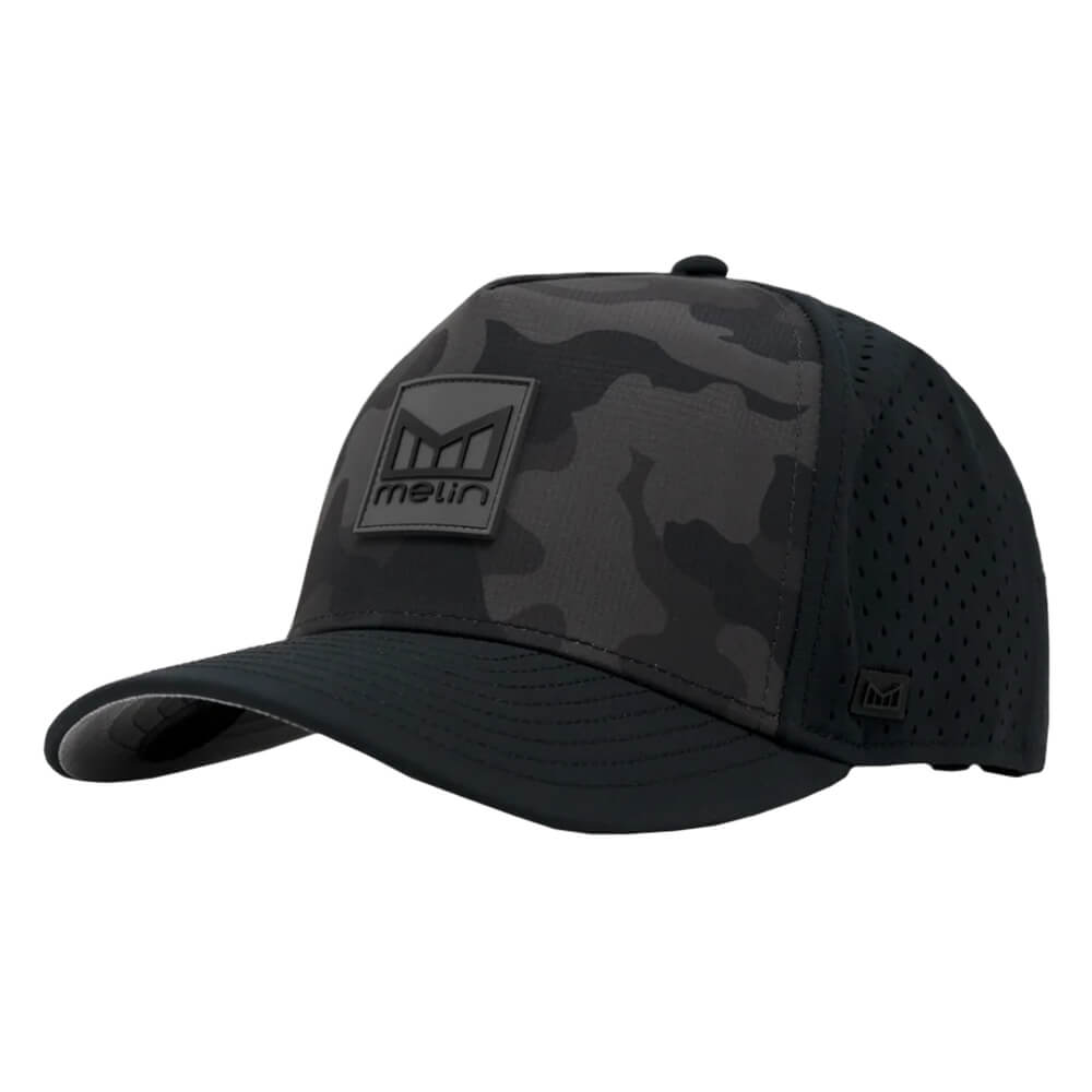 Melin Odyssey Stacked Hydro Golf Cap Black Camo - SU22 Men