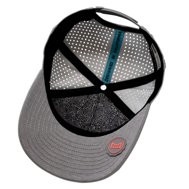 Melin Odyssey Stacked Hydro Golf Cap Heather Gray/Infrared - FW23 Men