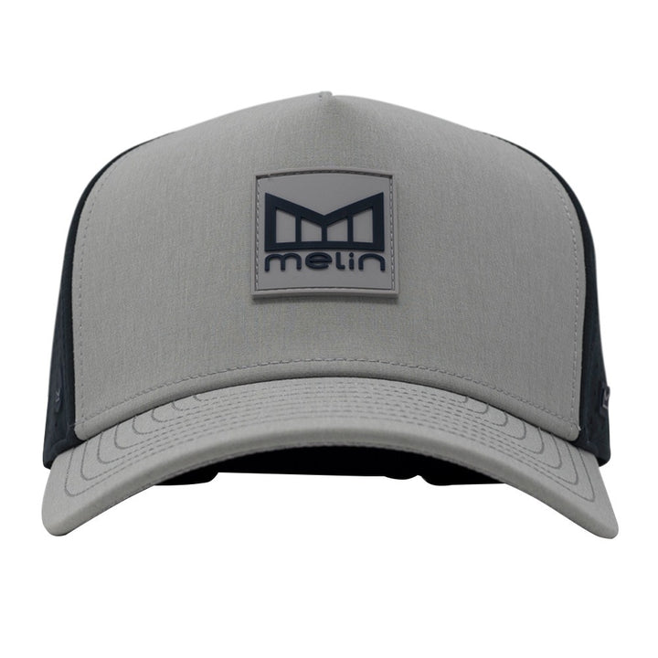 Melin Odyssey Stacked Hydro Golf Cap Heather Gray/Navy - FW24 Men
