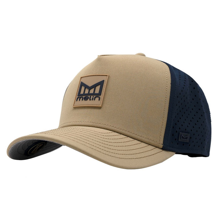 Melin Odyssey Stacked Hydro Golf Cap Khaki/Navy - SP24 Men