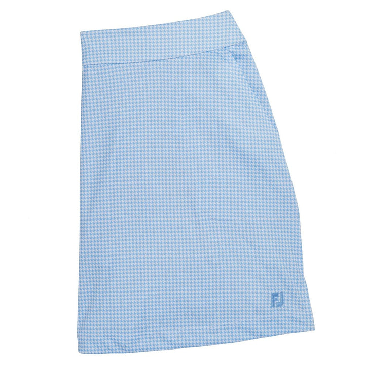 FootJoy Performance Interlock Knit Golf Skort Blue Houndstooth - SS22 Women