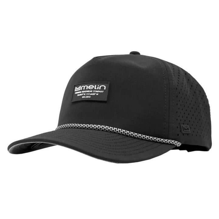 Melin Hydro Coronado Brick Golf Cap Black - SU22 Men