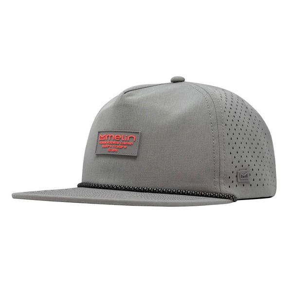 Melin Hydro Coronado Brick Golf Cap Heather Gray/Infrared - FW23 Men