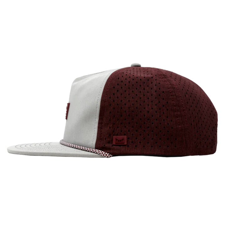 Melin Hydro Coronado Brick Golf Cap Light Gray/Maroon - SP24 Men