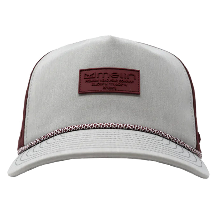 Melin Hydro Coronado Brick Golf Cap Light Gray/Maroon - SP24 Men