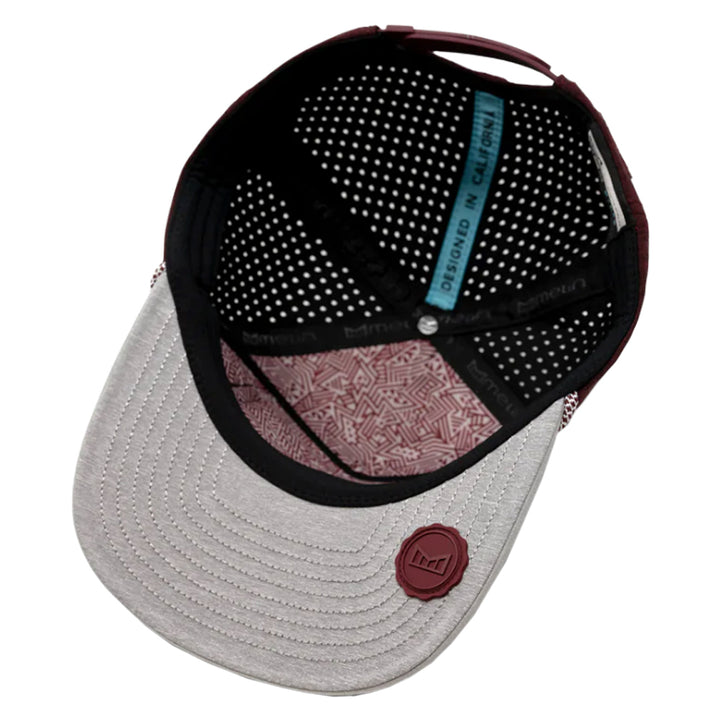Melin Hydro Coronado Brick Golf Cap Light Gray/Maroon - SP24 Men