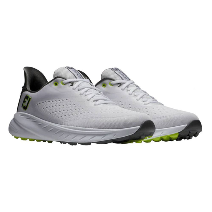 FootJoy Flex XP Spikeless Golf Shoes White/Black/Lime - 23 Men