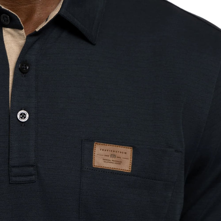 TravisMathew Valetta Golf Polo Black - FW22 Men