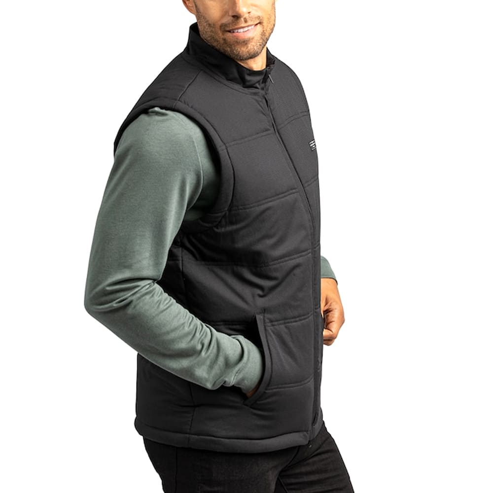 TravisMathew Interlude Puffer Golf Vest Black - FW22 Men