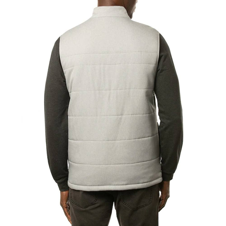 TravisMathew Interlude Puffer Golf Vest Heather Sleet - FW22 Men