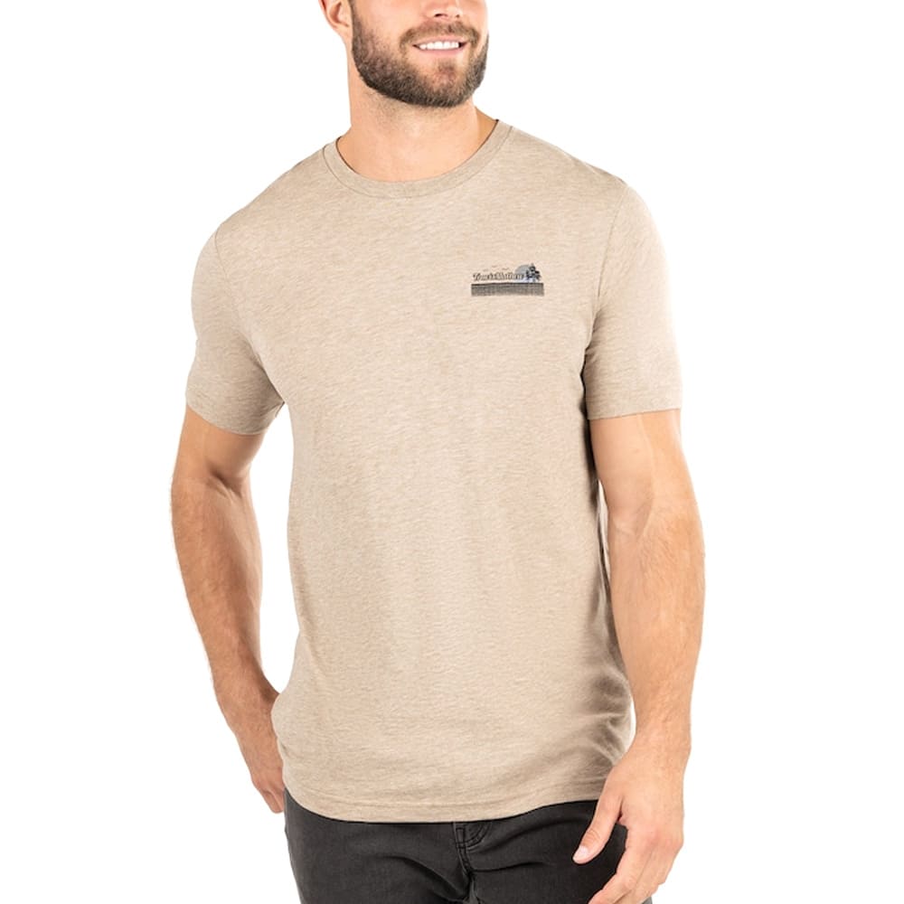 TravisMathew Fish Not Found Golf T-Shirt Heather Portabella - FW22 Men