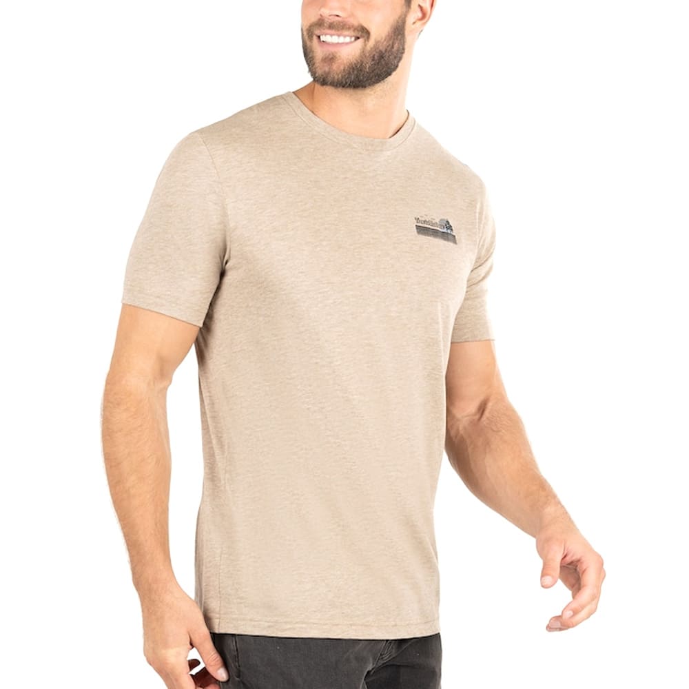 TravisMathew Fish Not Found Golf T-Shirt Heather Portabella - FW22 Men