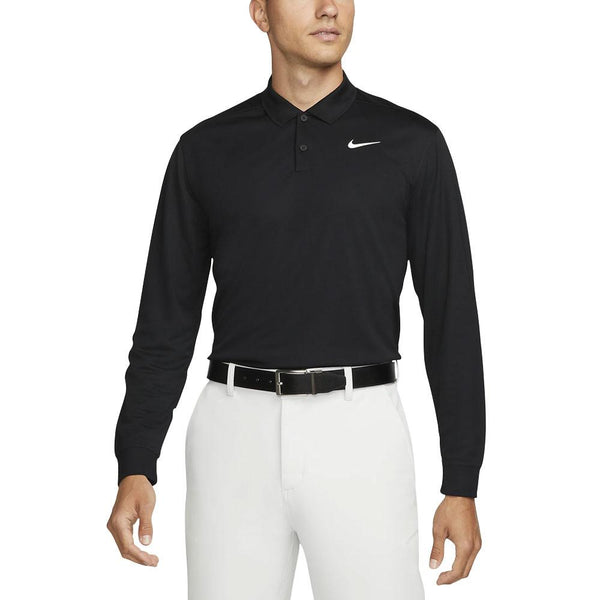 Nike Dri-FIT Victory Solid Golf Polo Black/White - FA24 Men