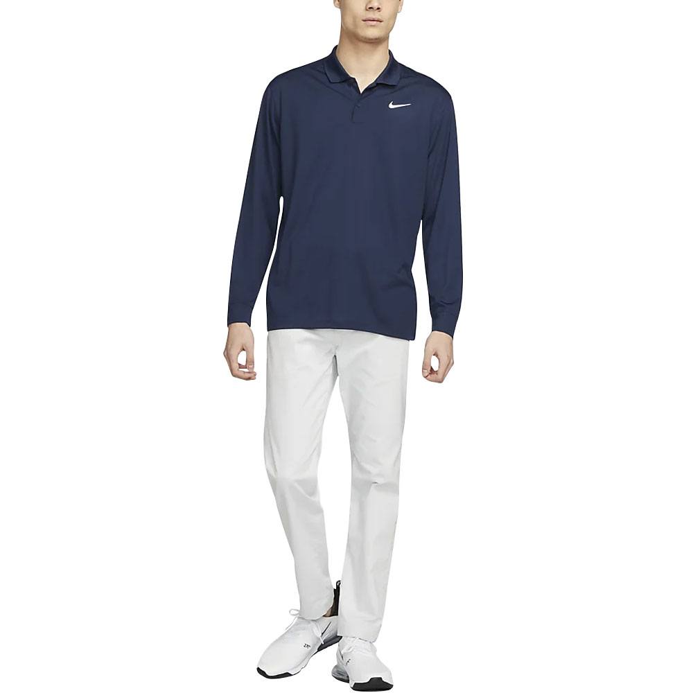 Nike Dri-FIT Victory Solid Golf Polo College Navy/White - FA24 Men