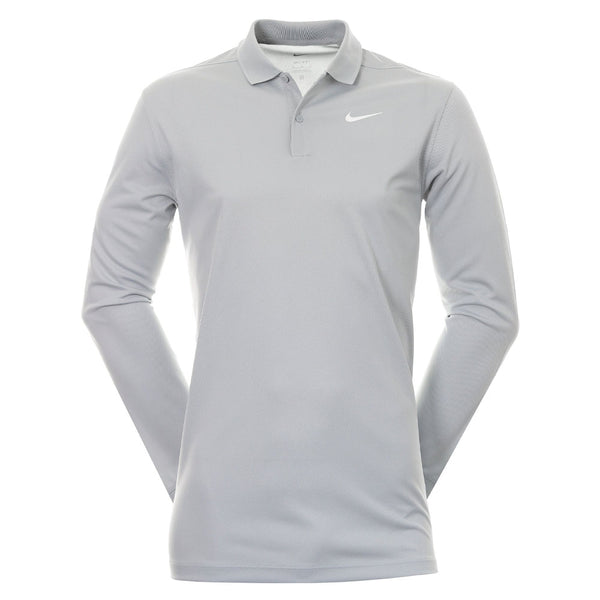 Nike Dri-FIT Victory Solid Golf Polo Light Smoke Gray/White - FA24 Men