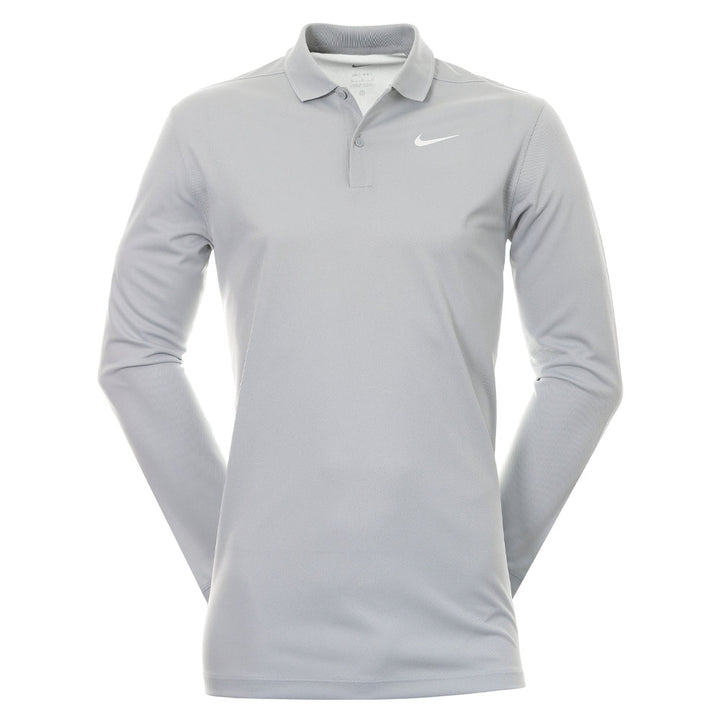 Nike Dri-FIT Victory Solid Golf Polo Light Smoke Gray/White - FA24 Men