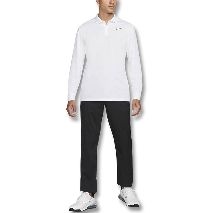 Nike Dri-FIT Victory Solid Golf Polo White/Black - FA24 Men