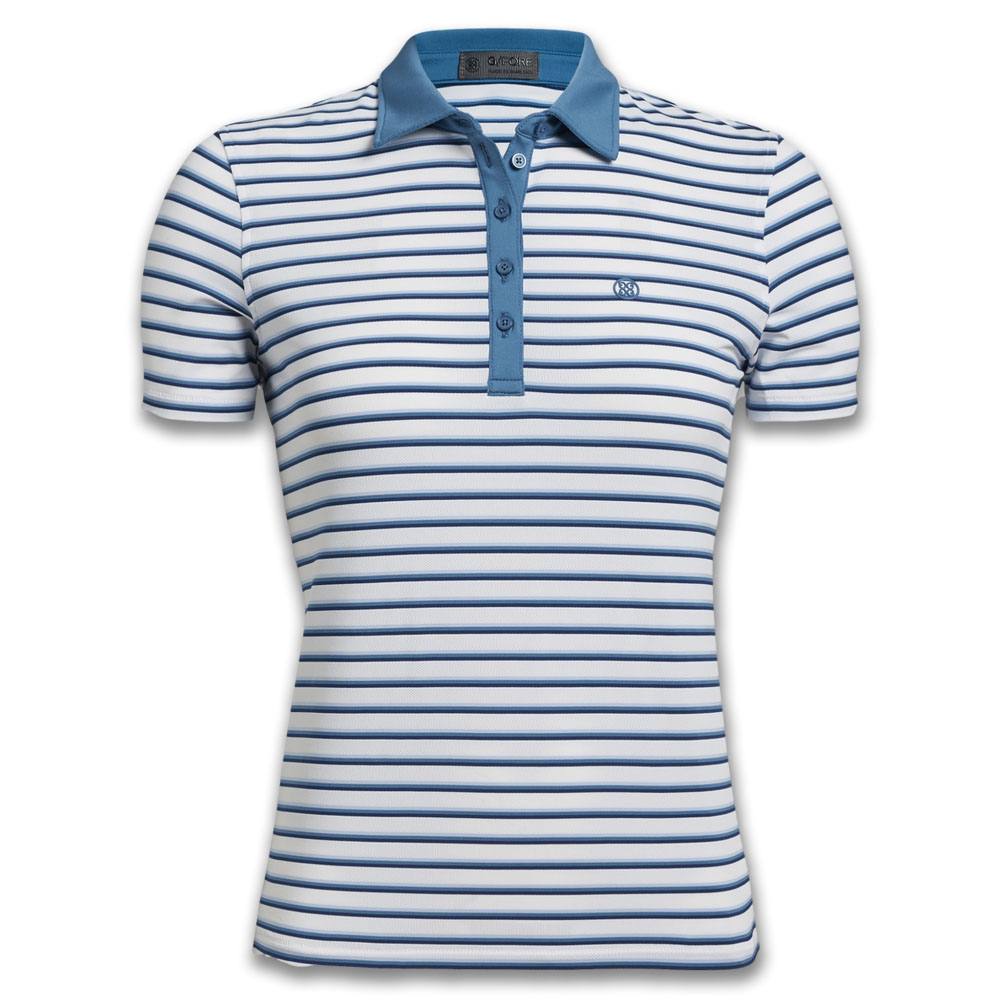 Gfore Perforated Stripe Golf Polo 2022 Women