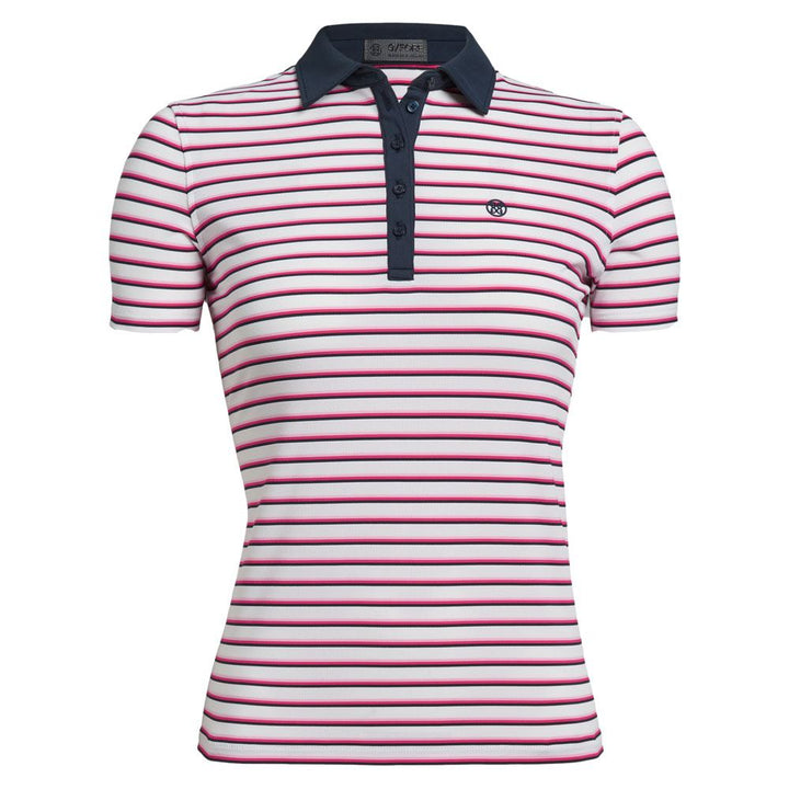 Gfore Perforated Stripe Golf Polo 2022 Women