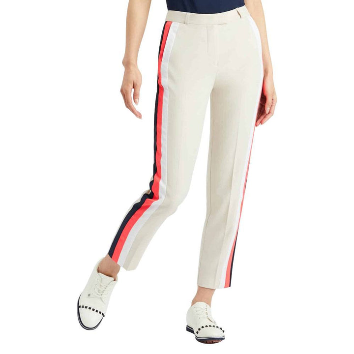 Gfore Side Stripe Golf Pants Stone/Birdie - FW22 Women