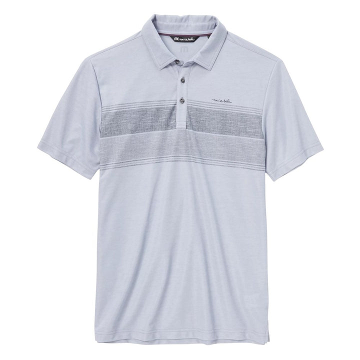 TravisMathew Hiking Pro Golf Polo Heather Light Gray - FW22 Men