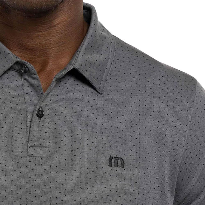 TravisMathew Light Valley Golf Polo Heather Dark Gray - FW22 Men