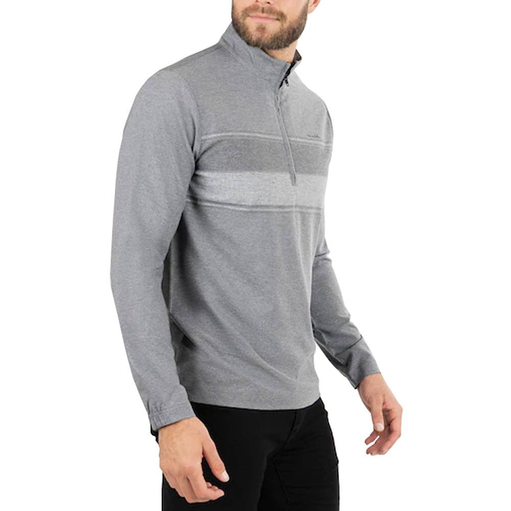 TravisMathew Low Roller Golf Pullover Heather Black - FW22 Men