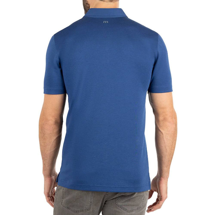 TravisMathew Late Checkout Golf Polo Estate Blue - FW22 Men