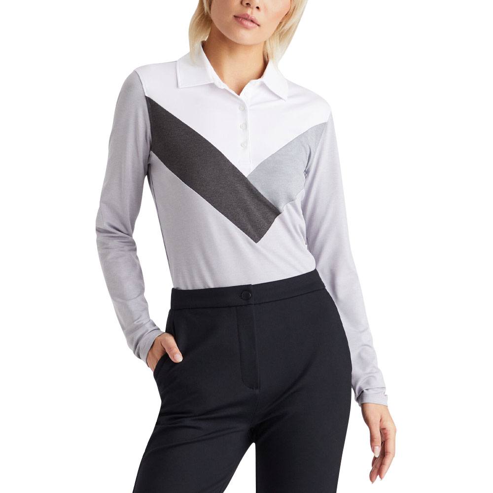 Gfore Multi V Tech Jersey Longsleeve Golf Polo 2023 Women