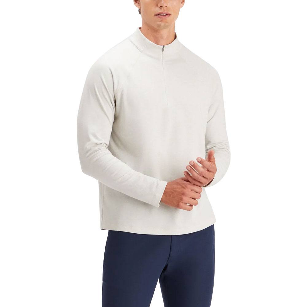 Gfore Melange Luxe Staple Quarter Zip Mid Layer Golf Pullover 2023