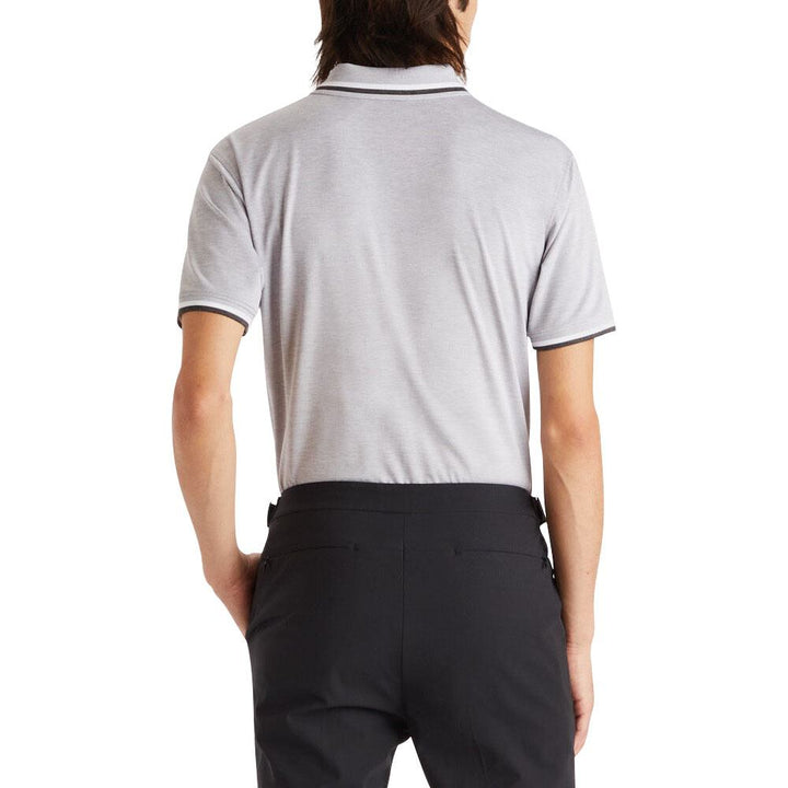 Gfore Tux Rib Collar Tech Jersey Golf Polo Heather Gray - 23 Men