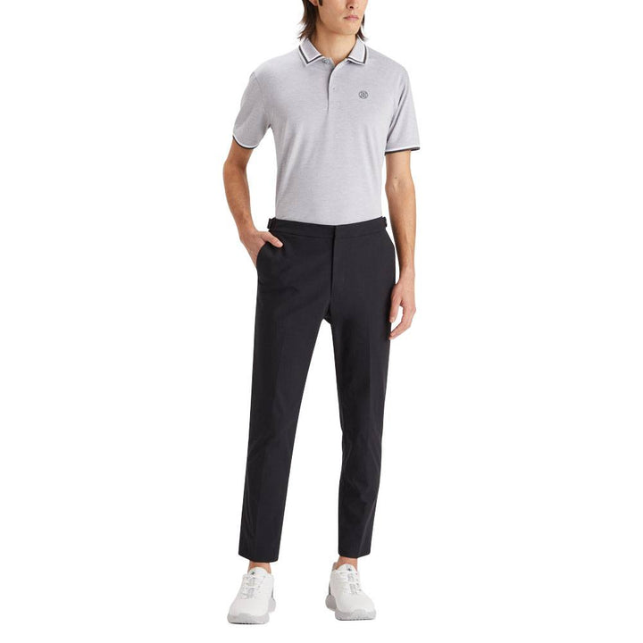 Gfore Tux Rib Collar Tech Jersey Golf Polo Heather Gray - 23 Men