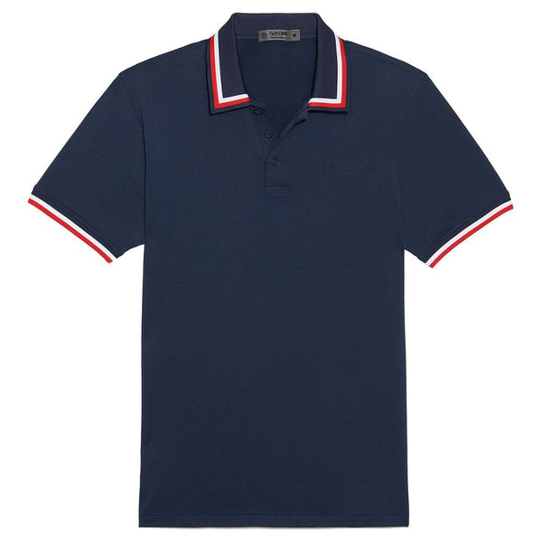Gfore Tux Rib Collar Tech Jersey Golf Polo Twilight - 23 Men