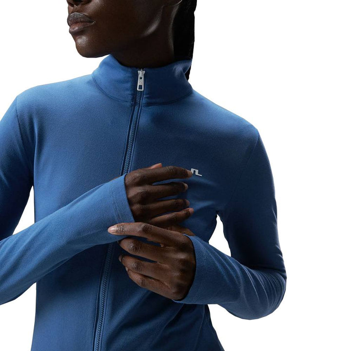 J.Lindeberg Stina Mid Layer Golf Pullover Blue Horizon - 23 Women