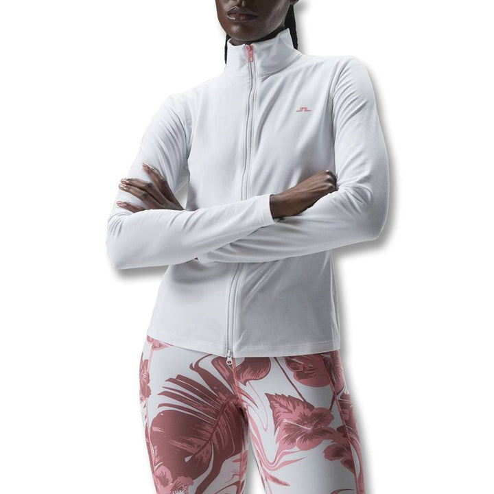 J.Lindeberg Stina Mid Layer Golf Pullover White - 23 Women