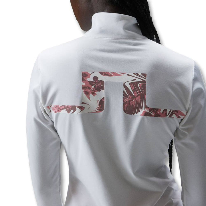 J.Lindeberg Stina Mid Layer Golf Pullover White - 23 Women