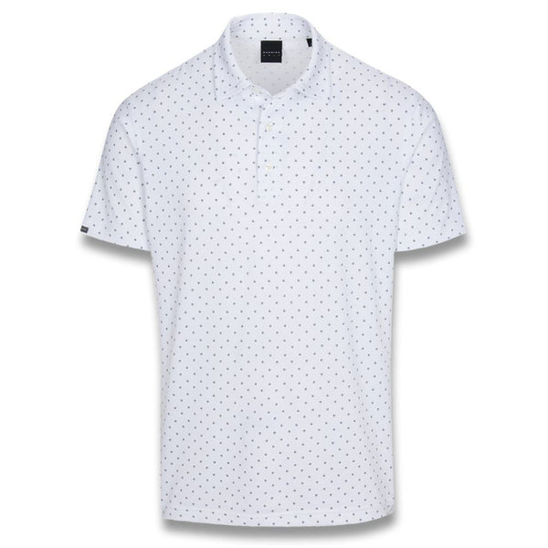 Dunning Golf Signature D Jersey Performance Golf Polo White - 23 Men