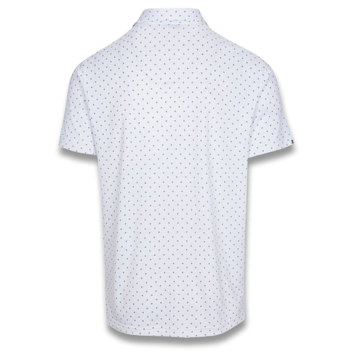 Dunning Golf Signature D Jersey Performance Golf Polo White - 23 Men